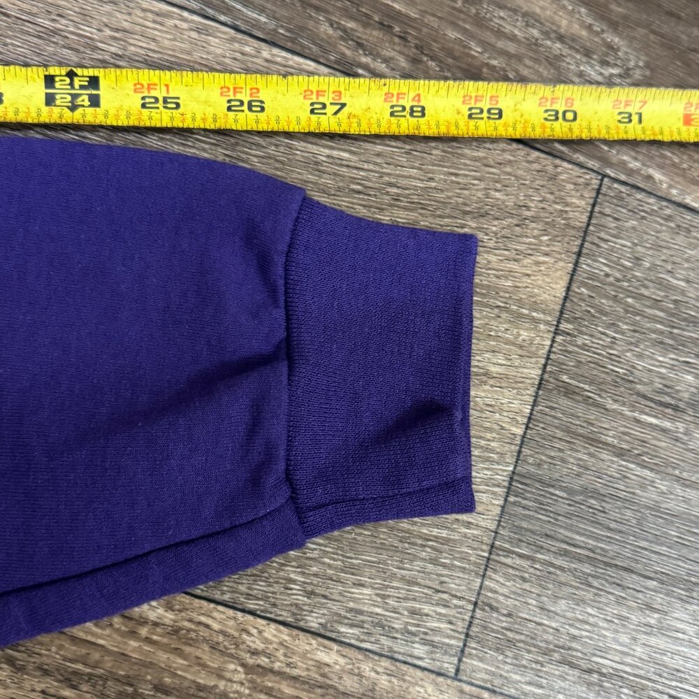 Western Illinois University Bulldogs Hoodie Men's Medium Purple Jerzees - Picture 8 of 8